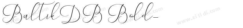 BaltikDB Bold字体转换